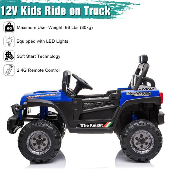 BBH-016 Dual Drive 12V 4.5A.h with 2.4G Remote Control off-road Vehicle Blue