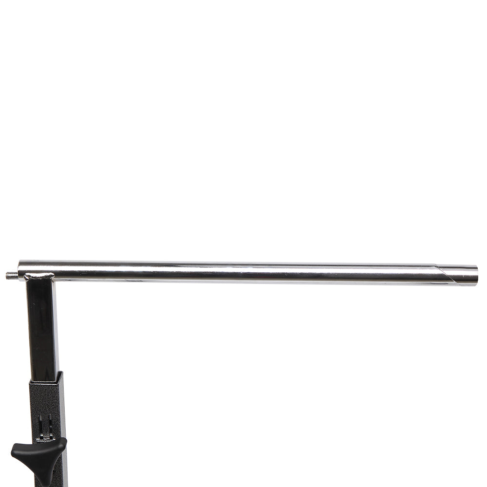 Multifunctional Adjustable Bedside Table MDF/Iron/4 Wheels With Brake, Dark Wood Grain Color