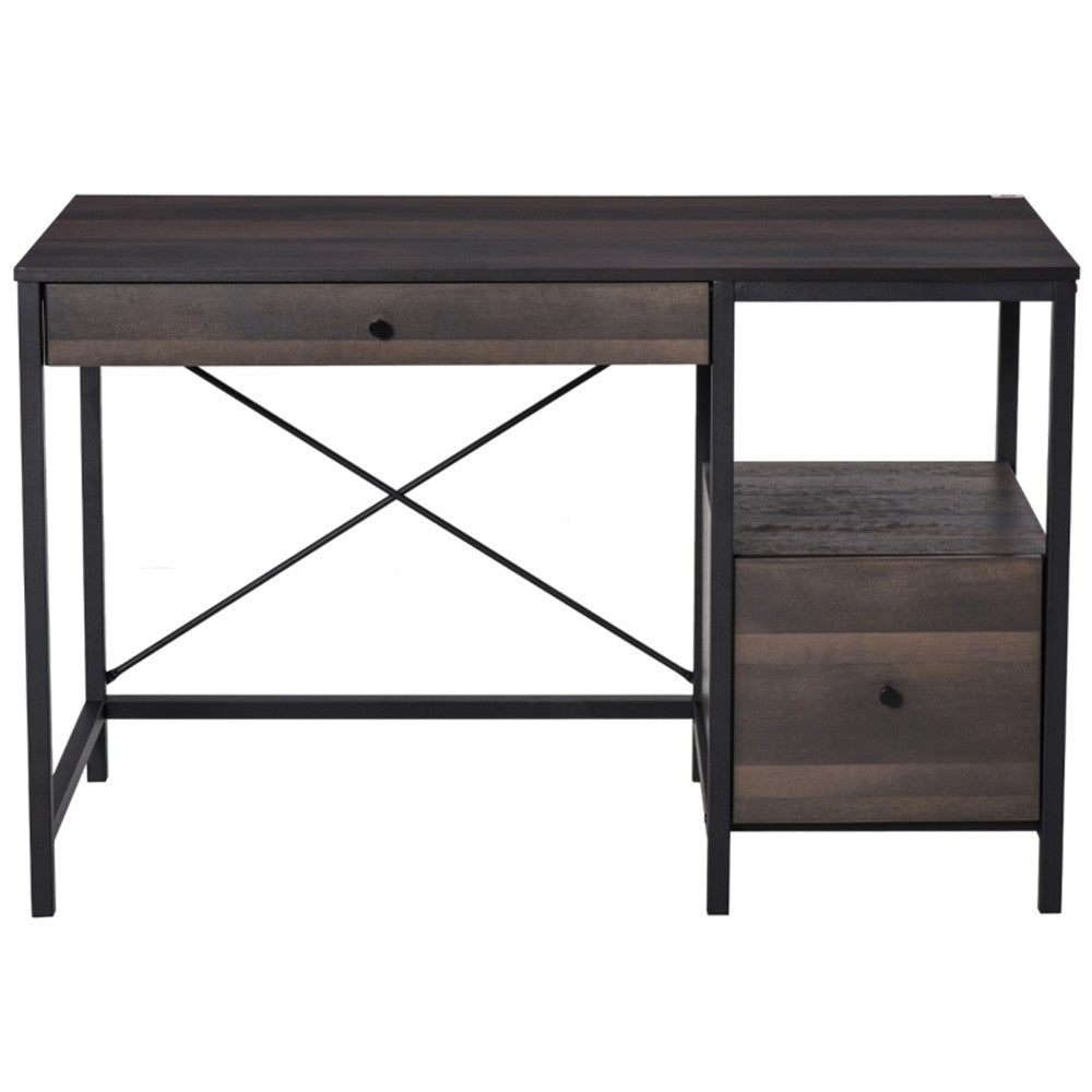 Computer Desk/ Office Writing Desk - Walnut Brown ( Amazon Shipping)(Prohibited by WalMart)