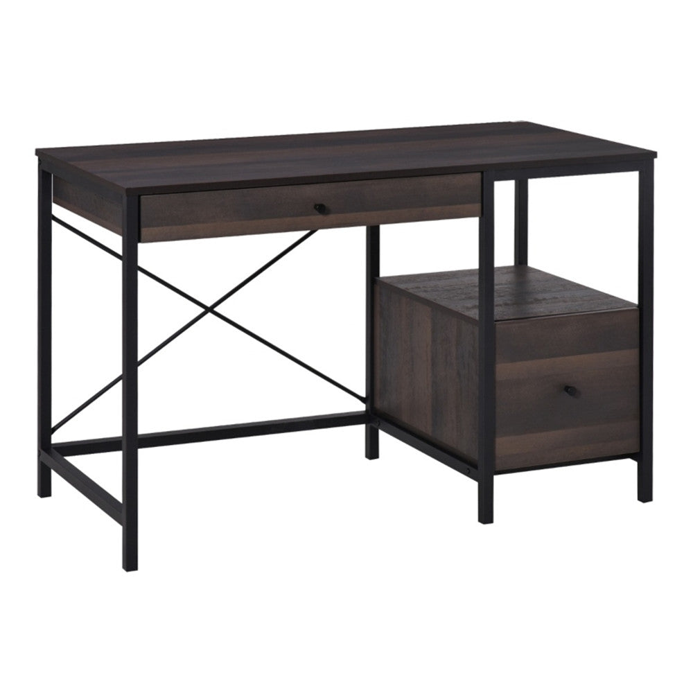 Computer Desk/ Office Writing Desk - Walnut Brown ( Amazon Shipping)(Prohibited by WalMart)