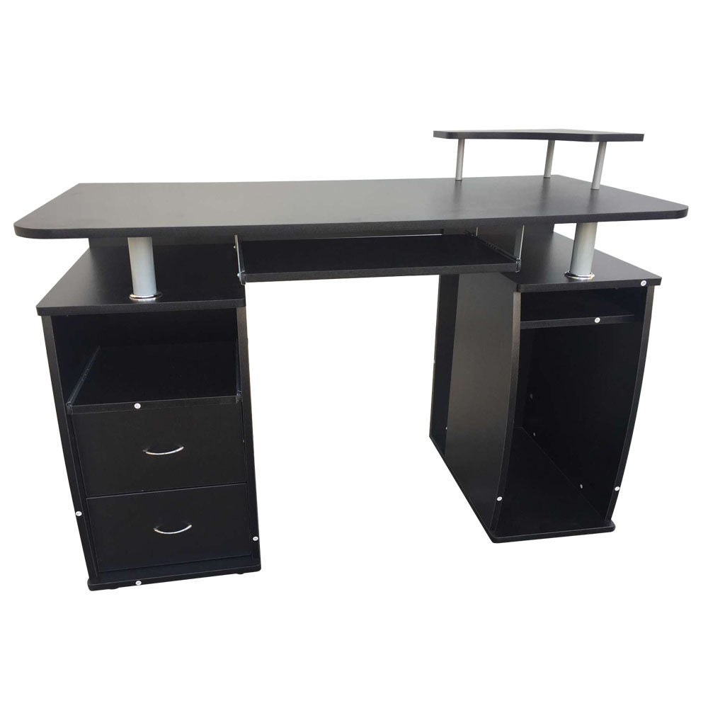 Computer Desk with Drawers Black