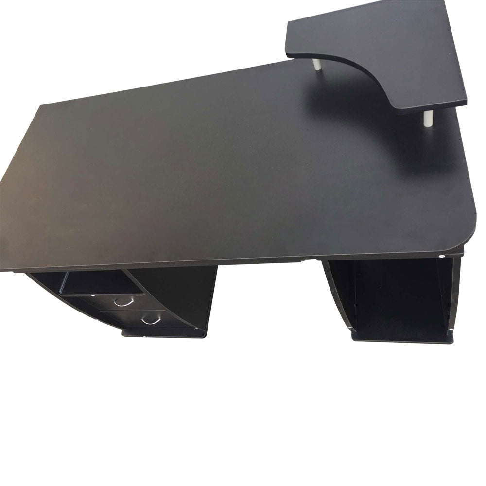 Computer Desk with Drawers Black