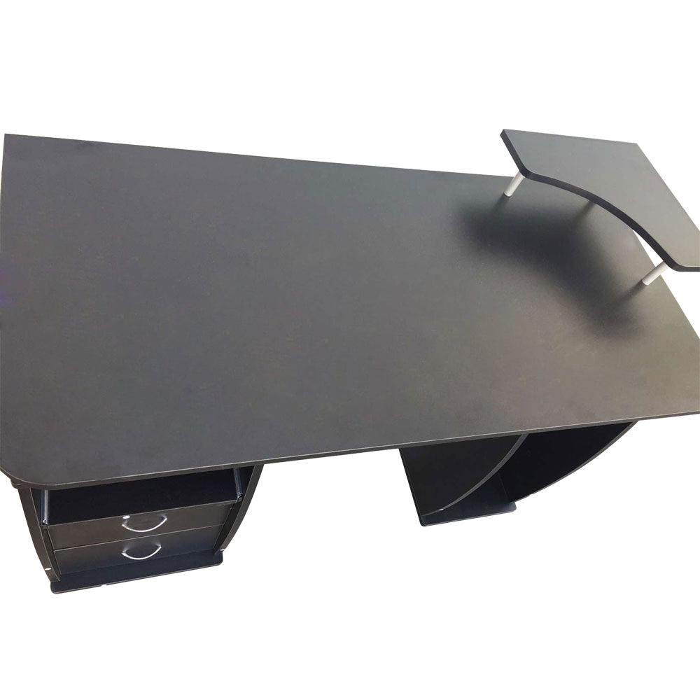 Computer Desk with Drawers Black