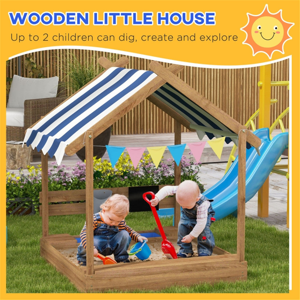 Wooden Sandbox, for 3-7 Years Old Kids ( Amazon Shipping)(Prohibited by WalMart)