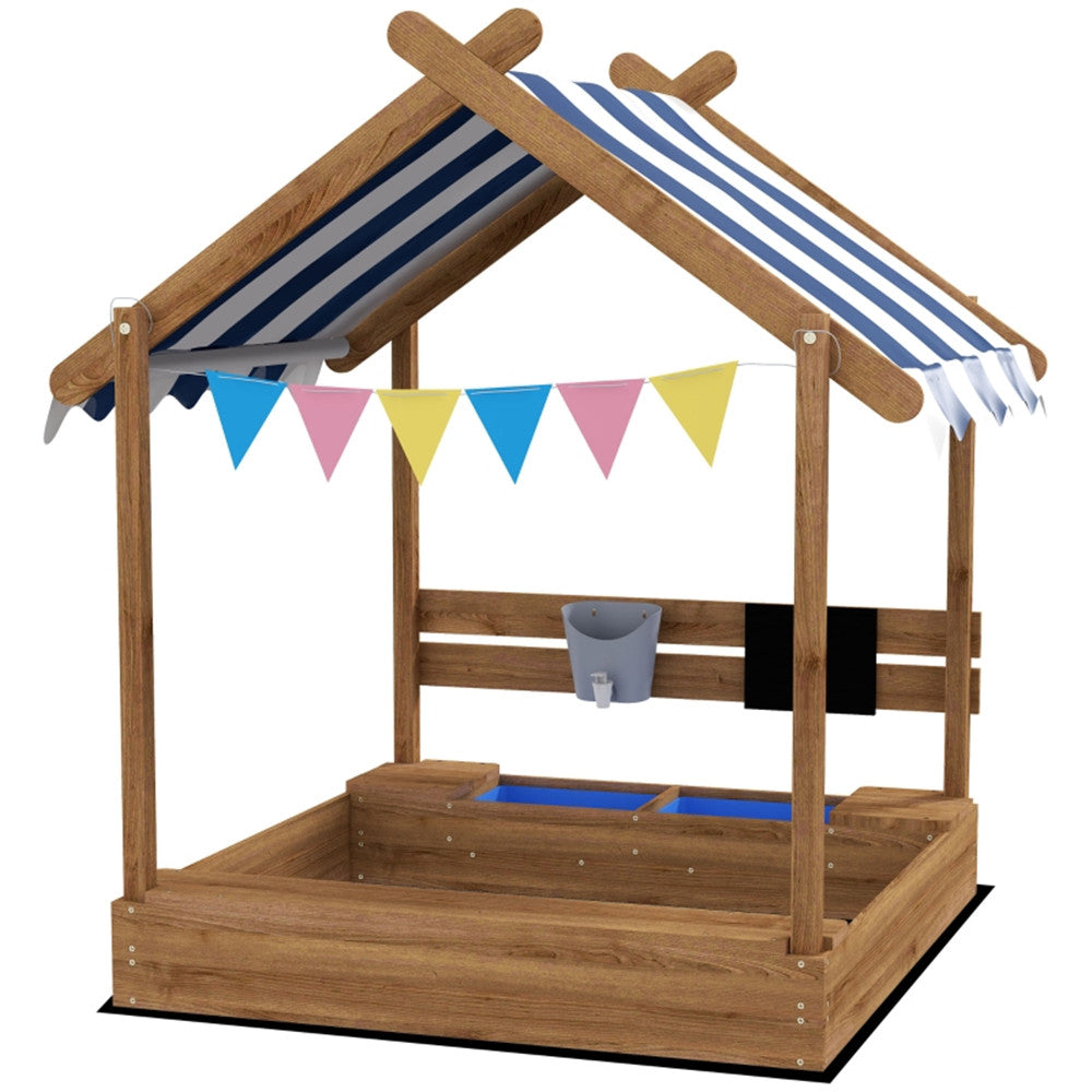 Wooden Sandbox, for 3-7 Years Old Kids ( Amazon Shipping)(Prohibited by WalMart)