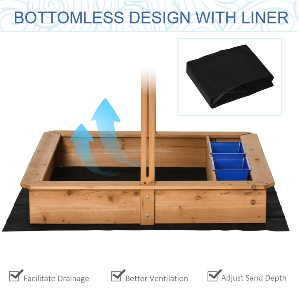 Kids Wooden Sandbox ( Amazon Shipping)(Prohibited by WalMart)