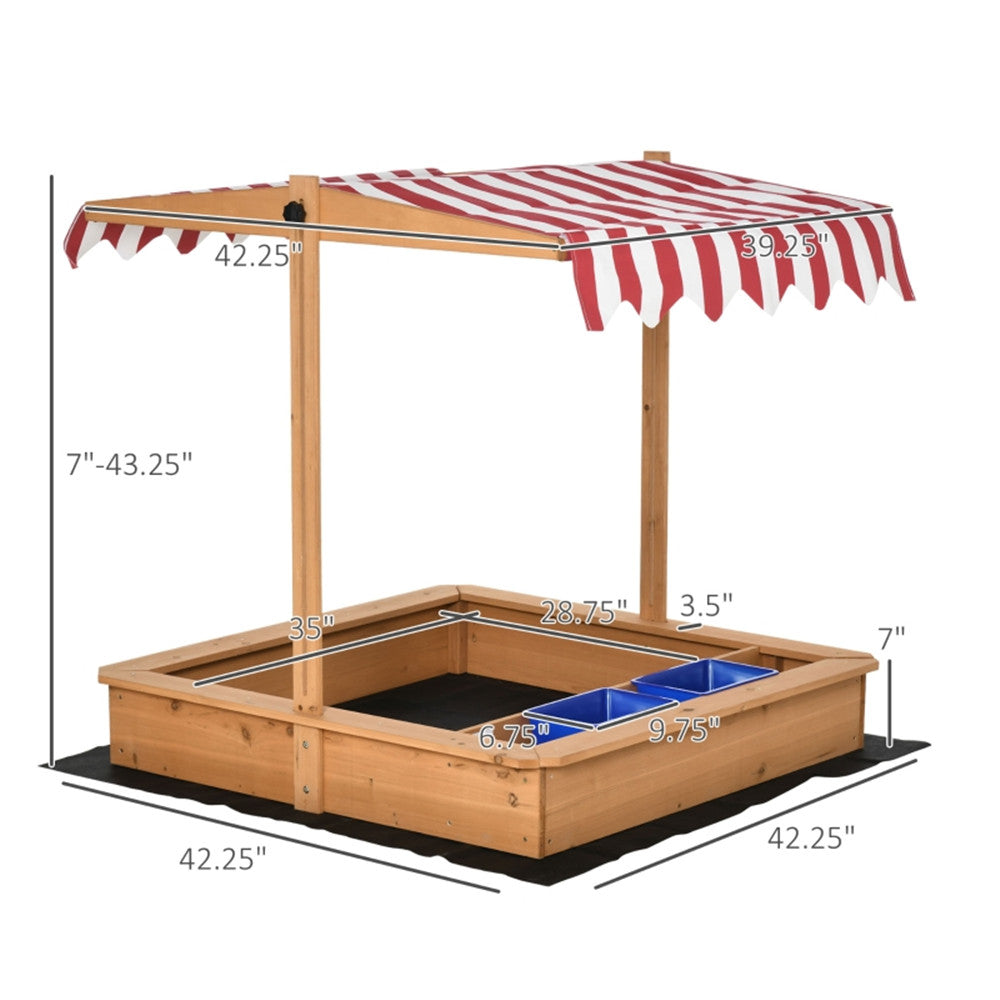 Kids Wooden Sandbox ( Amazon Shipping)(Prohibited by WalMart)