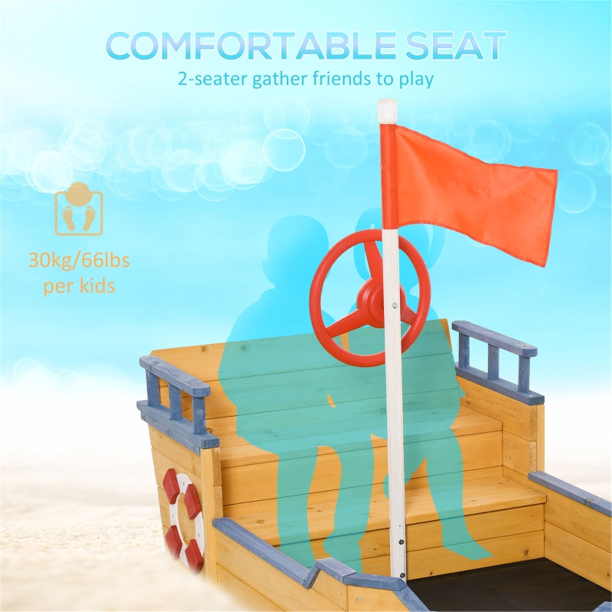 Kids Sandbox with Cover ( Amazon Shipping)(Prohibited by WalMart)