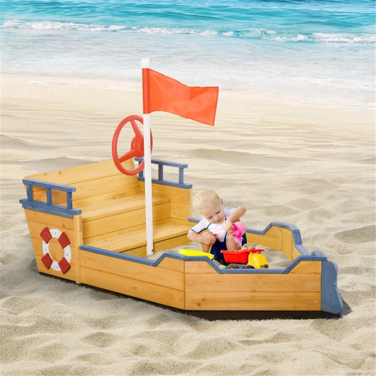 Kids Sandbox with Cover ( Amazon Shipping)(Prohibited by WalMart)