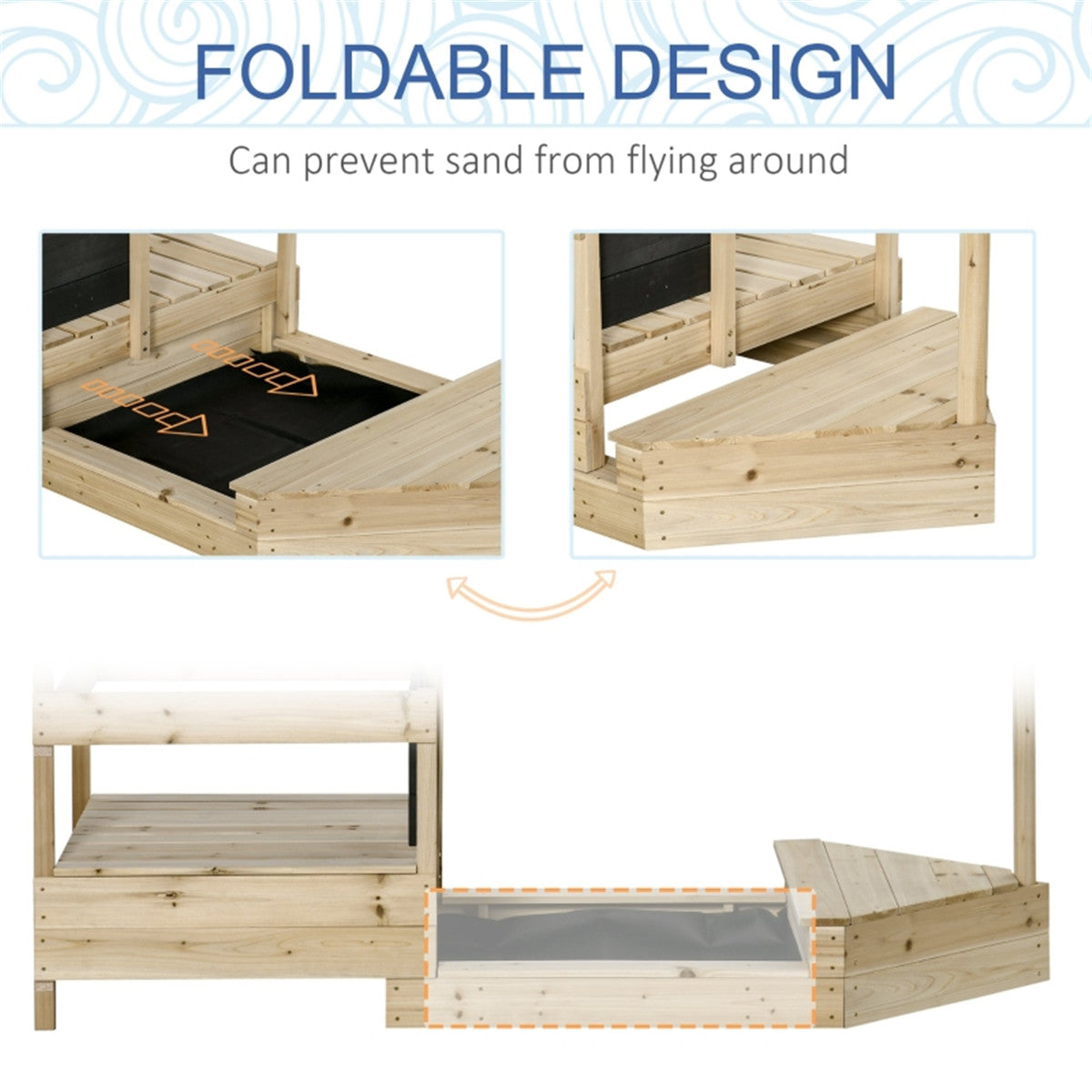 Kids Sandbox with Cover ( Amazon Shipping)(Prohibited by WalMart)