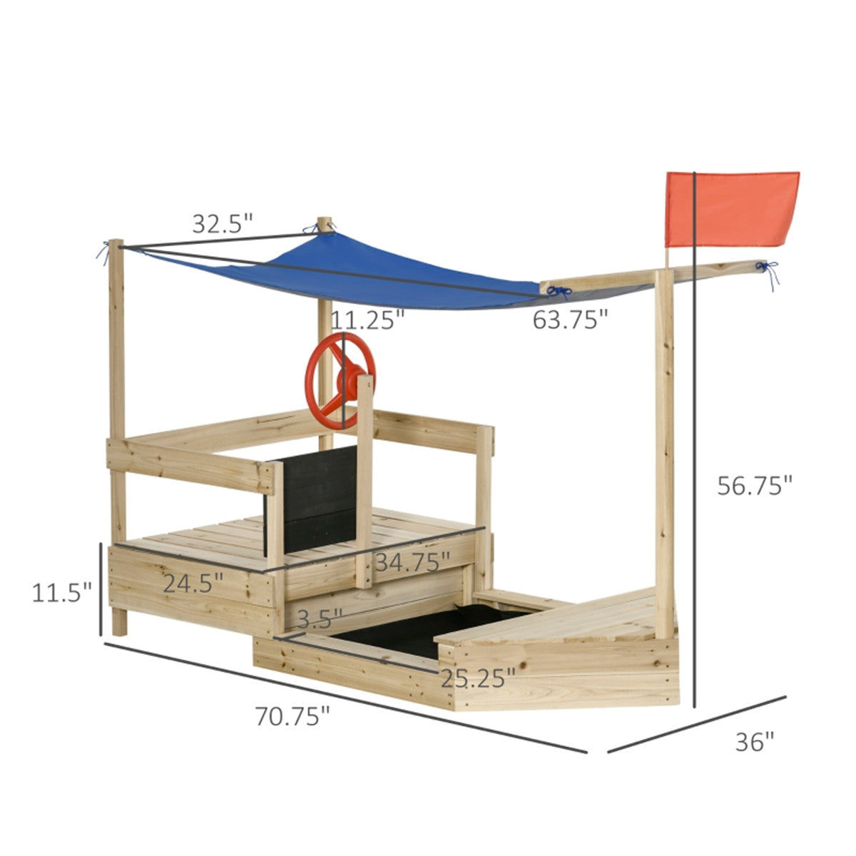 Kids Sandbox with Cover ( Amazon Shipping)(Prohibited by WalMart)