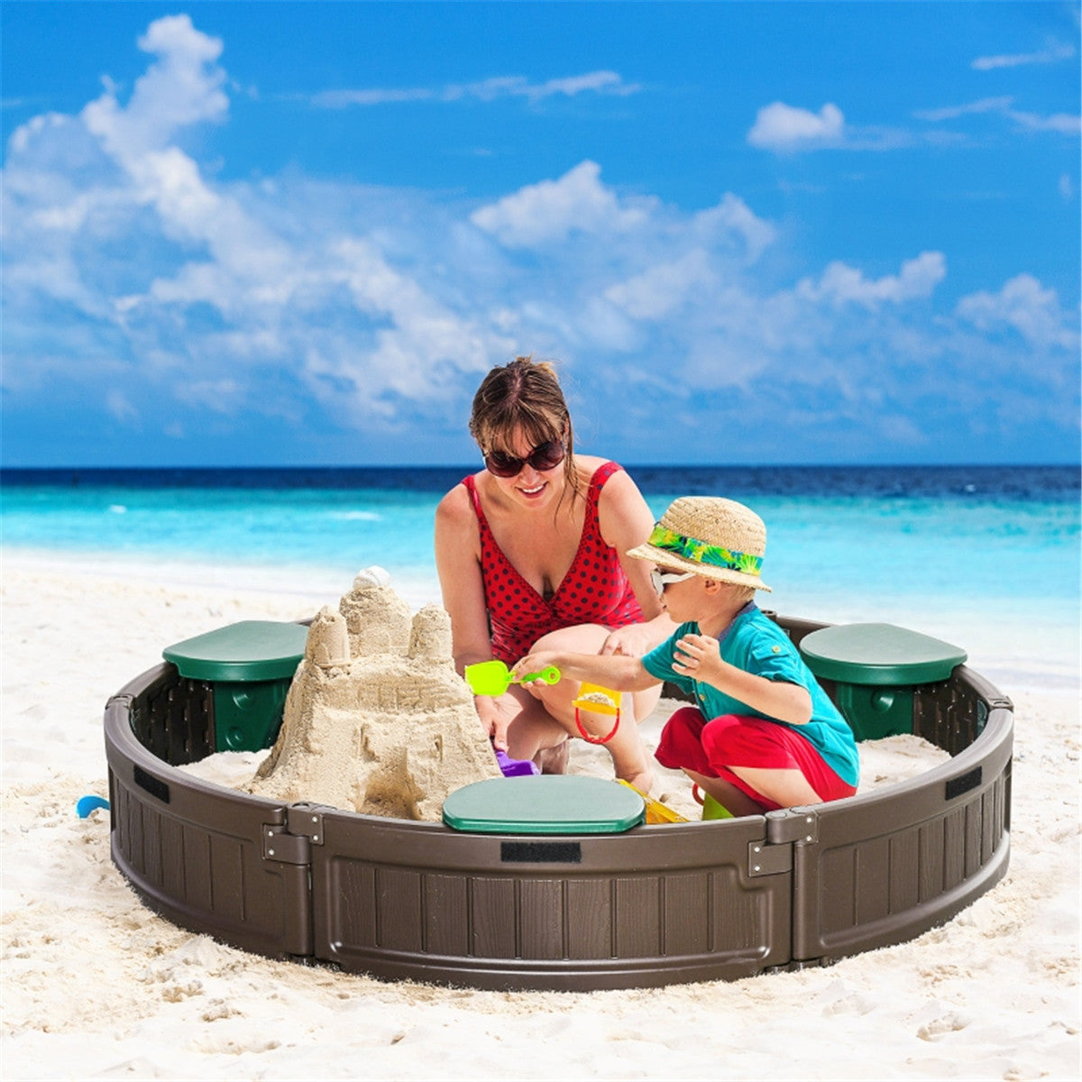 Kids Sandbox with Cover ( Amazon Shipping)(Prohibited by WalMart)