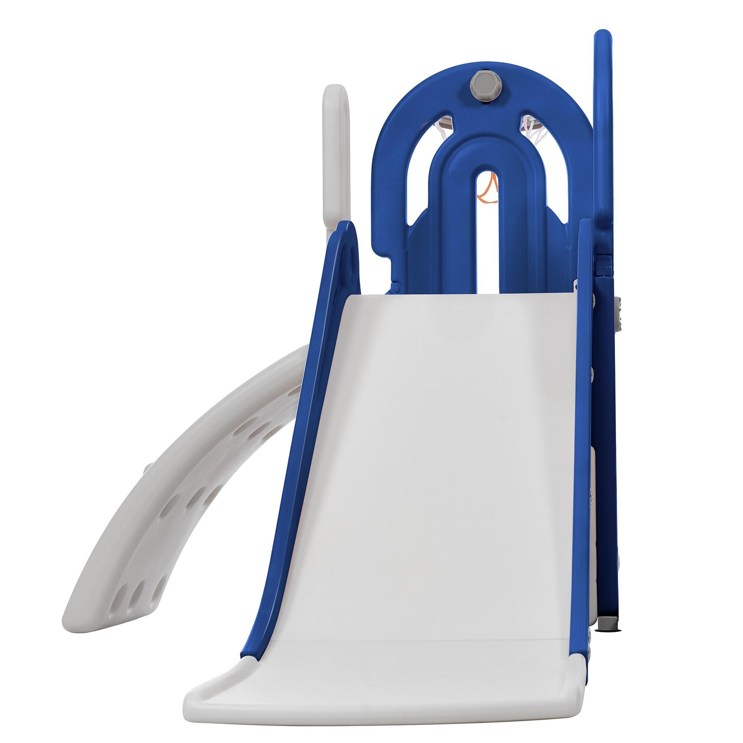 Toddler Climber and Slide Set 4 in 1, Kids Playground Climber Slide Playset with Basketball Hoop Play Combination for Babies Indoor & Outdoor