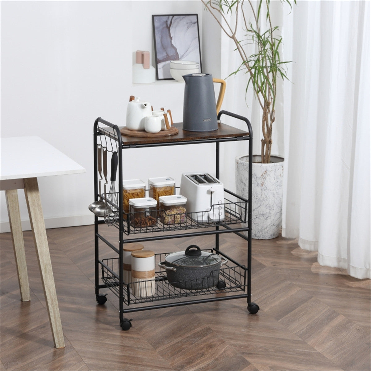 Rolling Cart/Kitchen Cart ( Amazon Shipping)(Prohibited by WalMart)