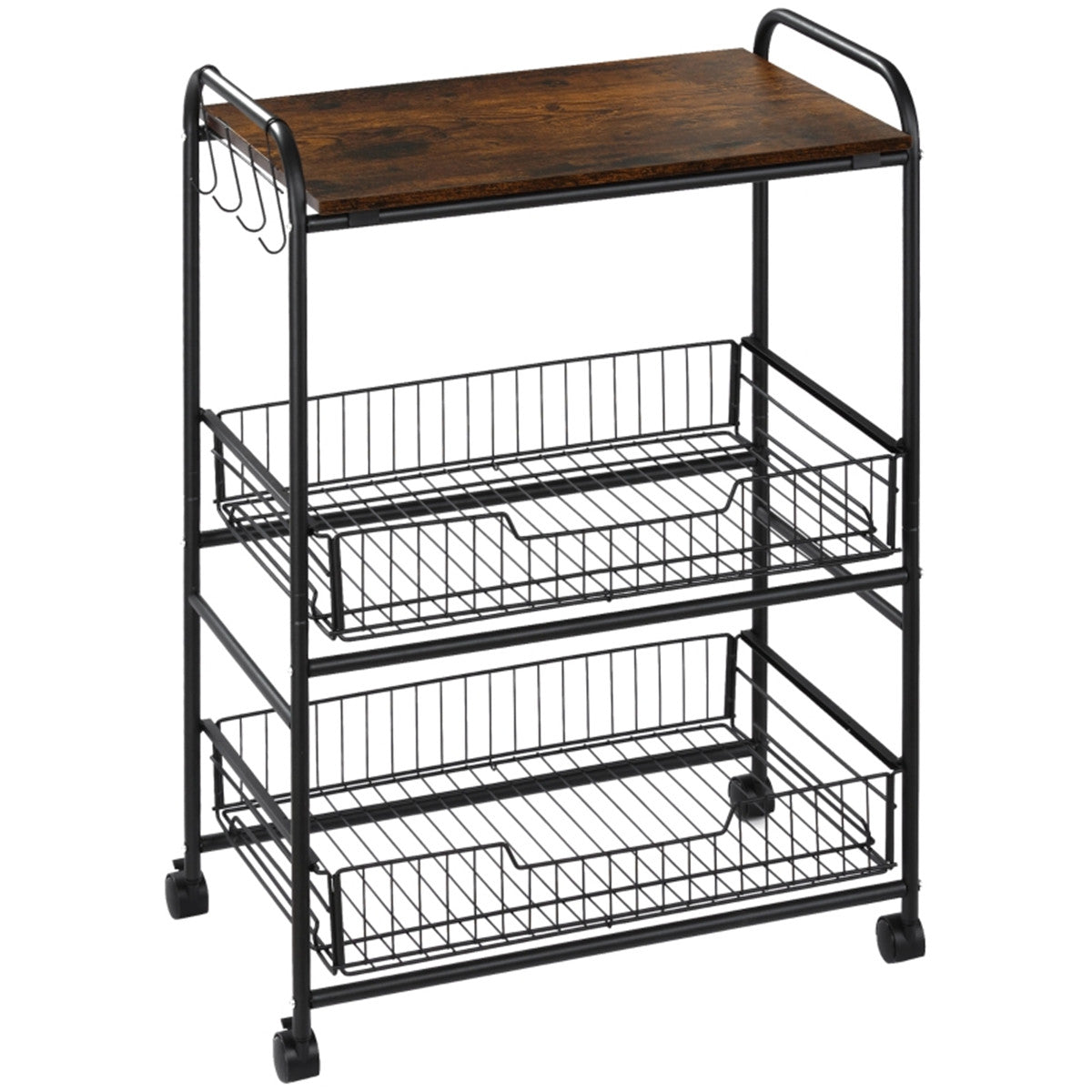 Rolling Cart/Kitchen Cart ( Amazon Shipping)(Prohibited by WalMart)