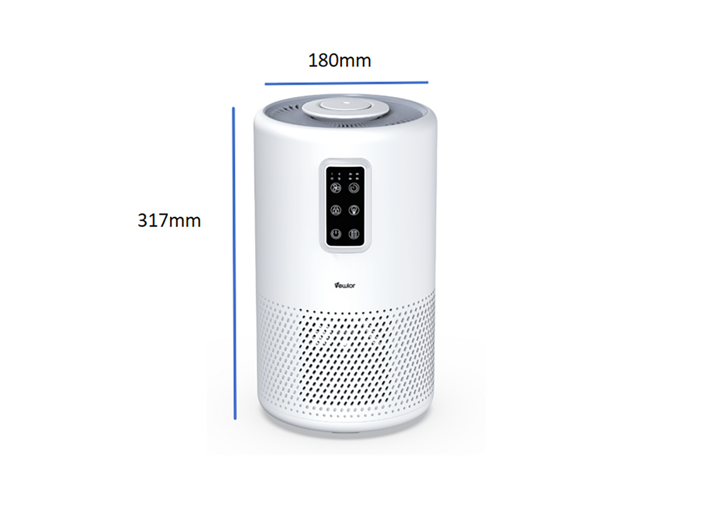 Home large room air purifier with lighting up to 1076ft², VEWIOR H13 True HEPA Air Purifier with Scented Sponge, Sleep Mode, Timer for Wildfire Smoke Pet Dust Pollen Odors (Banned by Amazon)