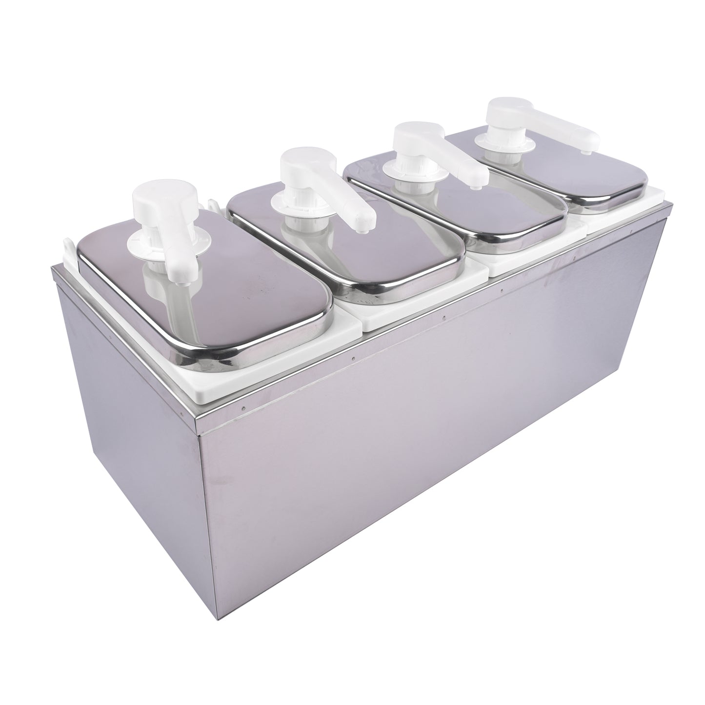 8L Stainless Steel Sauce Pump Dispenser Squeeze Condiment Dispensing Container Condiment Pump Station Condiment Pump Dispenser