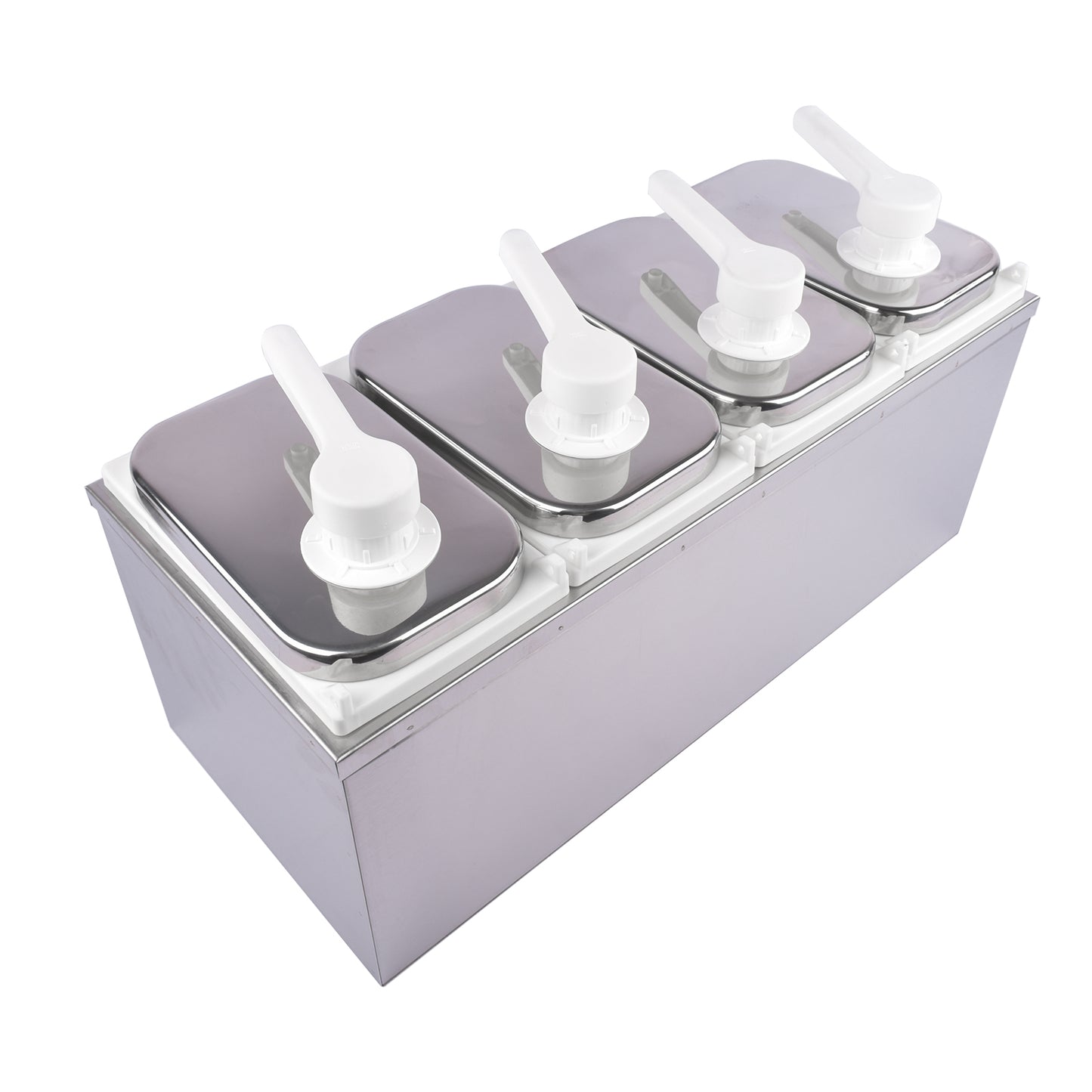 8L Stainless Steel Sauce Pump Dispenser Squeeze Condiment Dispensing Container Condiment Pump Station Condiment Pump Dispenser