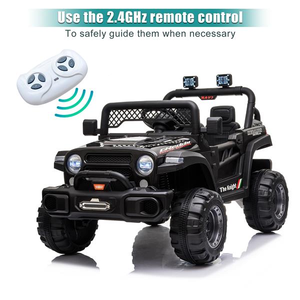 BBH-016 Dual Drive 12V 4.5A.h with 2.4G Remote Control off-road Vehicle Black