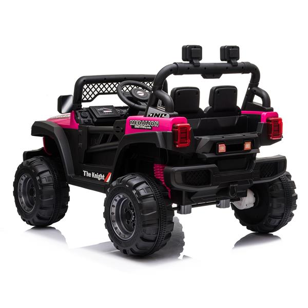 BBH-016 Dual Drive 12V 4.5A.h with 2.4G Remote Control off-road Vehicle Rose Red