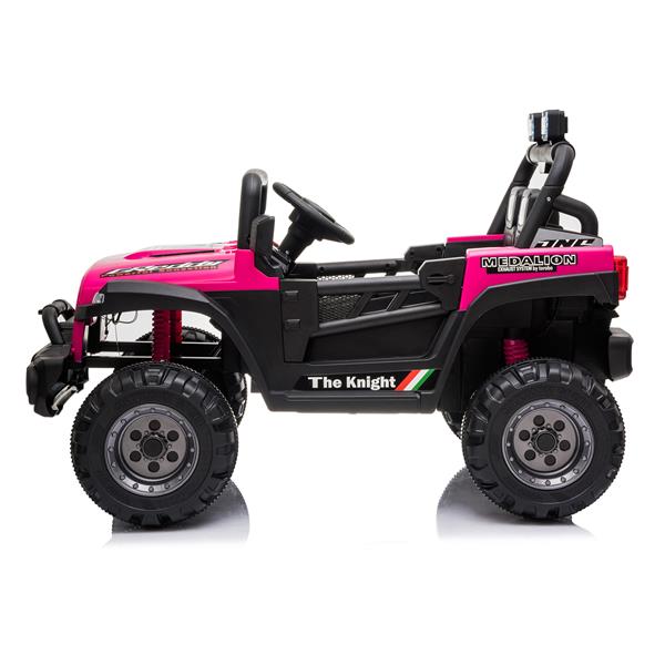 BBH-016 Dual Drive 12V 4.5A.h with 2.4G Remote Control off-road Vehicle Rose Red