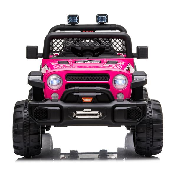 BBH-016 Dual Drive 12V 4.5A.h with 2.4G Remote Control off-road Vehicle Rose Red