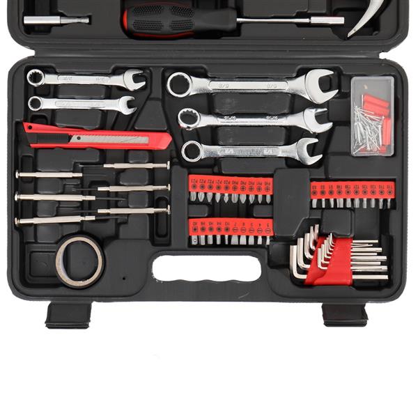 148pcs Iron  Household Tool Set Red