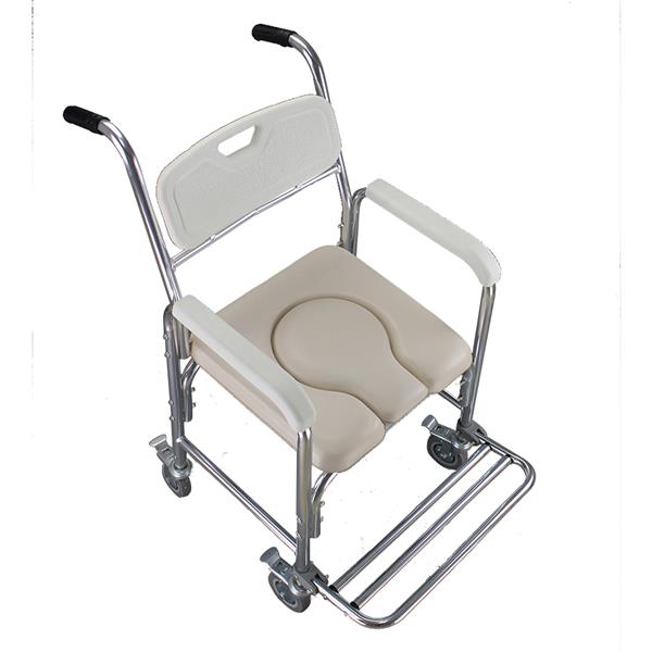 Multifunction Heavy Duty Memory Foam Cushion Commode Chair Adult Bathroom Toilet Seat White & Beige Cushion