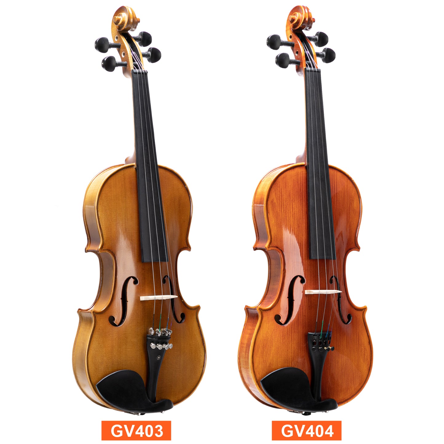 [Do Not Sell on Amazon]Glarry GV403 4/4 Acoustic Violin Kit Matt Natural w/Square Case, 2 Bows, 3 In 1 Digital Metronome Tuner Tone Generator，Extra Strings and Bridge