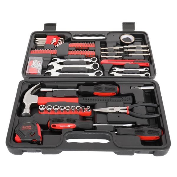 148pcs Iron  Household Tool Set Red