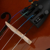 New 1/2 Acoustic Violin Case Bow Rosin Natural