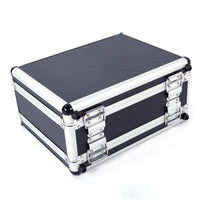 30*15*23cm Aluminum New Framed Locking Gun Pistol HandGun Lock Box Hard Storage Carry Case Black