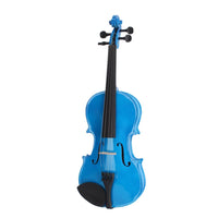 New 4/4 Acoustic Violin Case Bow Rosin Dark Blue