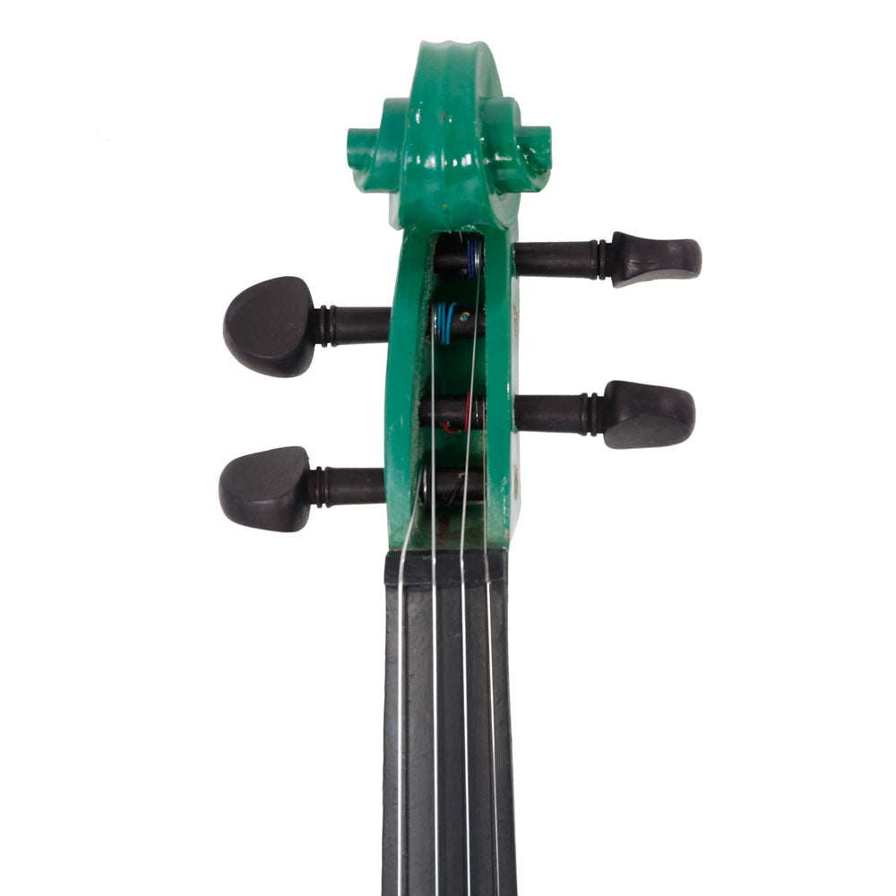 New 4/4 Acoustic Violin Case Bow Rosin Green