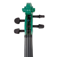 New 4/4 Acoustic Violin Case Bow Rosin Green