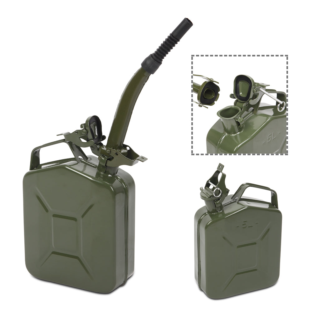 5L 0.6mm American Oil Barrel Army Green With Inverted Oil Pipe