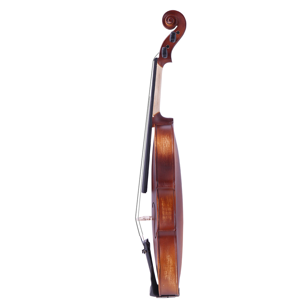[Do Not Sell on Amazon]Glarry GV200 4/4 Classic Solid Wood Violin Case Bow Violin Strings Rosin Shoulder Rest Electronic Tuner