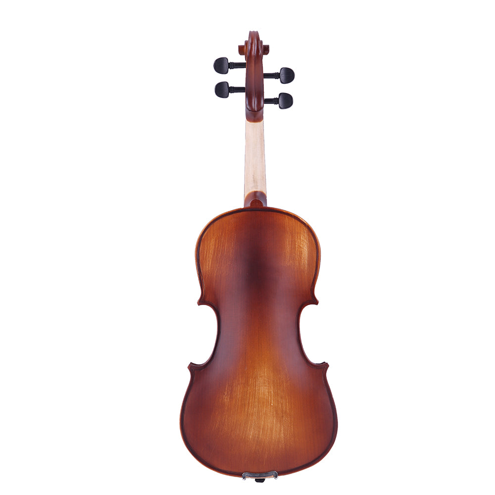 [Do Not Sell on Amazon]Glarry GV200 4/4 Classic Solid Wood Violin Case Bow Violin Strings Rosin Shoulder Rest Electronic Tuner