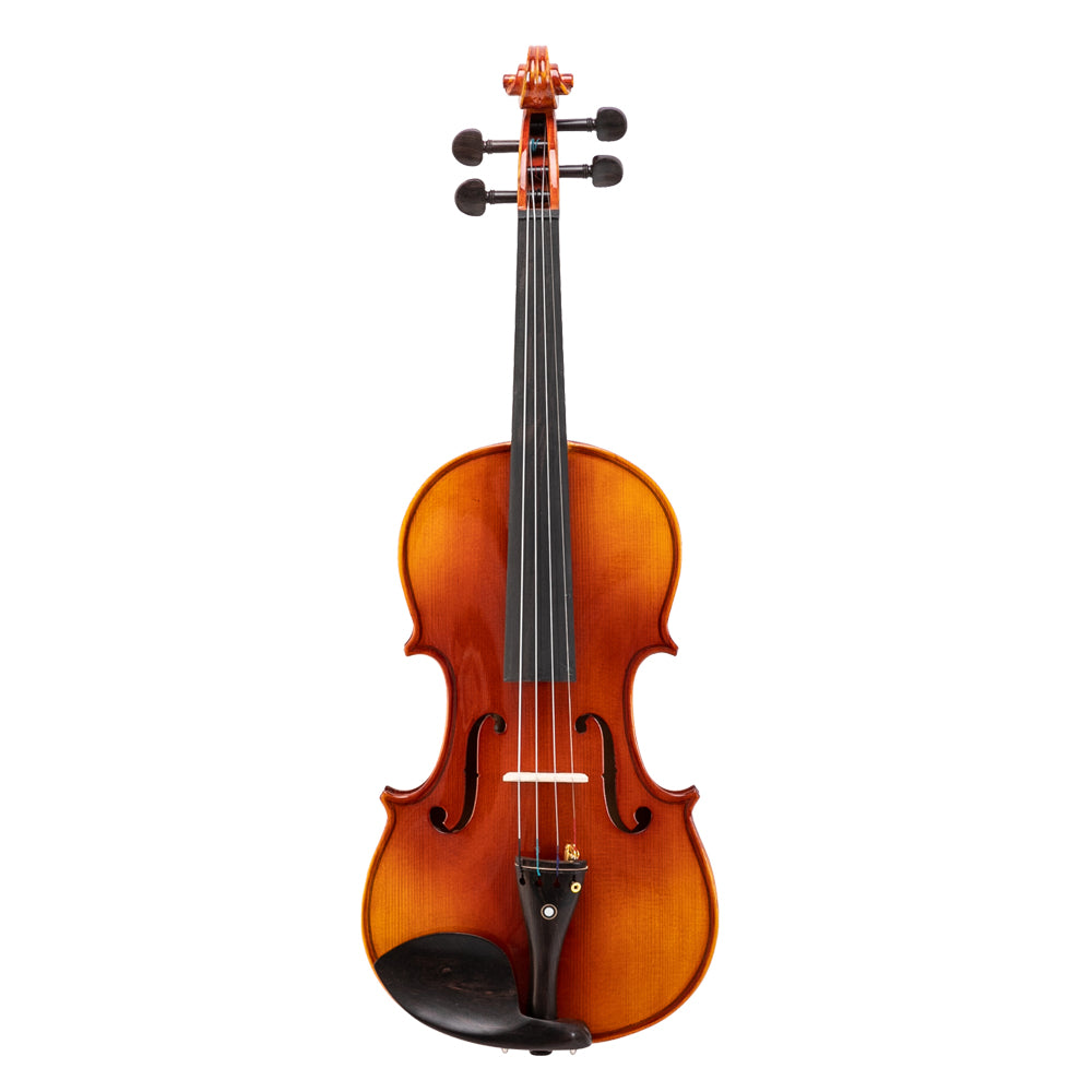 [Do Not Sell on Amazon]Glarry 4/4 Spruce Panel Violin Bright Natural Wood Back Panel Side Plate Rectangular Case Octagonal Prism Bow