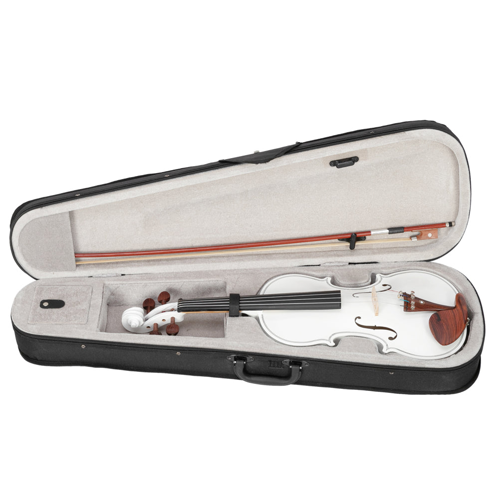 【Do Not Sell on Amazon】Glarry GV103 4/4 Spruce Panel Violin Matte White