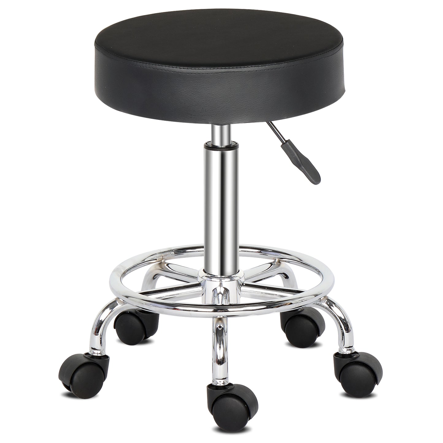 Round Stool Ha Ha Feet Rotation Bar Stool Black