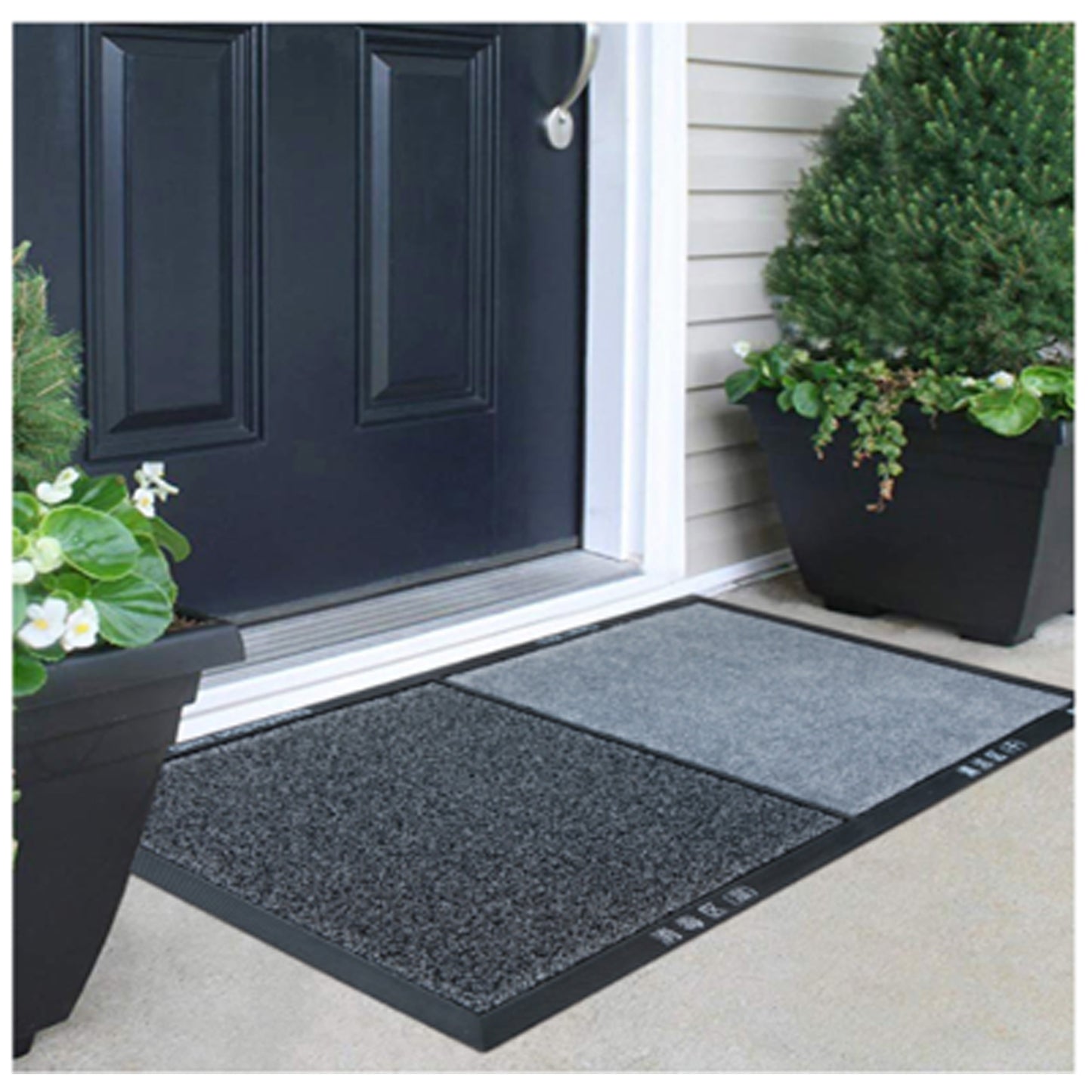 2 in 1 Disinfecting Sanitizing Floor Entrance Mat， Disinfection Doormat Entry Rug Shoe sanitizer, Shoe Tray for entryway Indoor，Welcome Mat （FBA warehouse delivery）