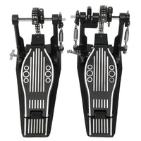 Wool Felt Hammer Double Drum Pedal Professional Double Bass Drum Pedal Black