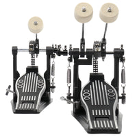 Wool Felt Hammer Double Drum Pedal Professional Double Bass Drum Pedal Black