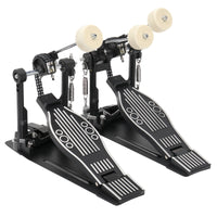 Wool Felt Hammer Double Drum Pedal Professional Double Bass Drum Pedal Black