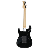 [Do Not Sell on Amazon] Glarry GST Stylish H-H Pickup Tiger Stripe Electric Guitar Kit with 20W AMP Bag Guitar Strap Black