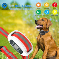 GPS Wireless Dog Fence Pet Containment System Waterproof Training Collars