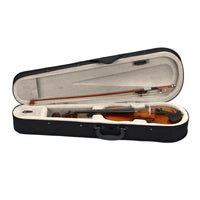 New 1/2 Acoustic Violin Case Bow Rosin Natural