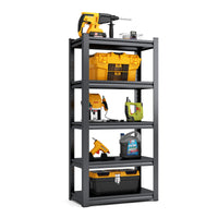 5-Tier Adjustable Metal Shelving Unit, Heavy Duty Shelving Utility Rack for garage Basement Kitchen Pantry Closet  31.5"W x 15.7"D x 63"H