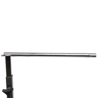 Multifunctional Adjustable Bedside Table MDF/Iron/4 Wheels With Brake, Dark Wood Grain Color